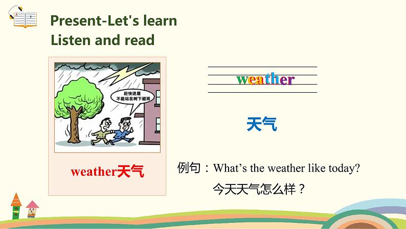 2.人教pep版-四下unit3-partA-Let's learn & Let's chant 精品PPT课件07