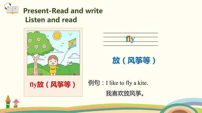 6.人教pep版-四下unit3-partB-Read and write & Let's check & Let's sing 精品PPT课件02