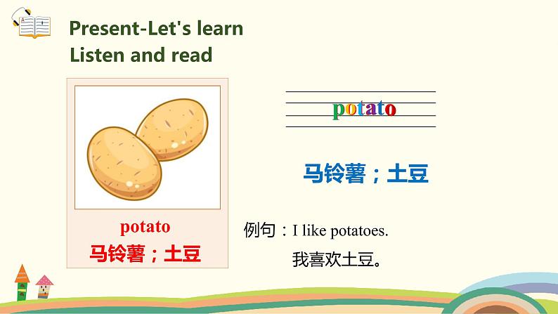 2.人教pep版-四下unit4-partA-Let's learn & Let's chant 精品PPT课件04