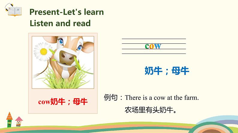 5.人教pep版-四下unit4-partB-Let's learn &  Draw and say 精品PPT课件04