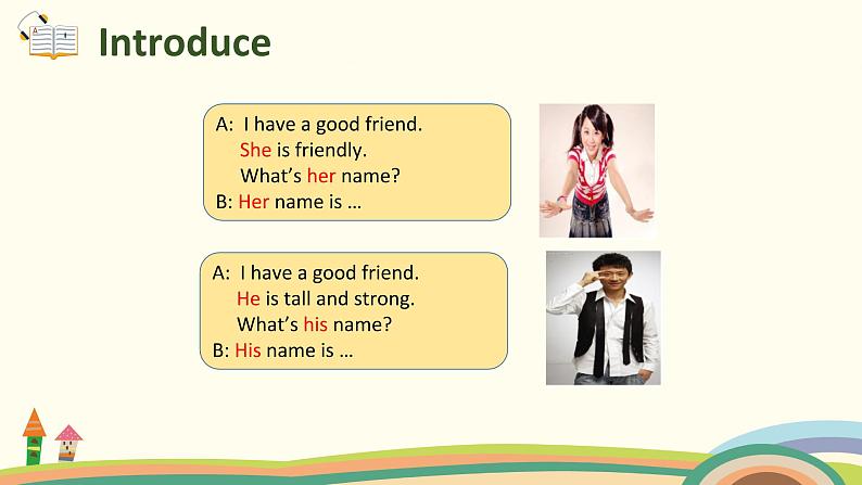 5 四英人上 Unit 3 Part B Let's learn＆  Say and draw精品PPT课件02