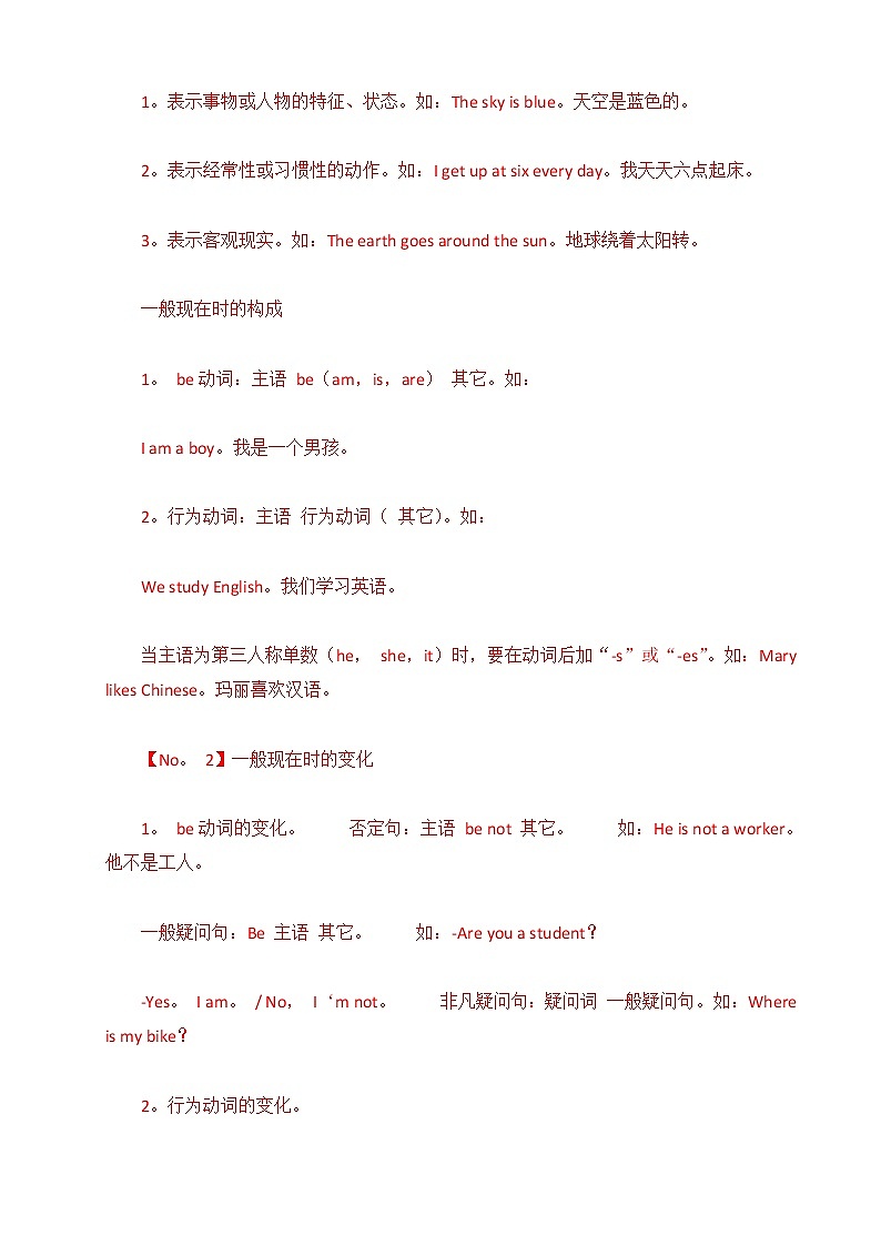 小学英语语法大全A 学案02