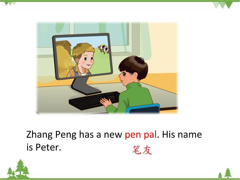 人教版（PEP）小学英语六年级上册 Unit 4 I have a pen pal PA Let's talk 同步课件+教案+同步练习06