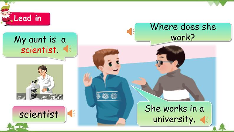 人教版（PEP）小学英语六年级上册 Unit 5 What does he do PB Let's learn 同步课件+教案+同步练习06