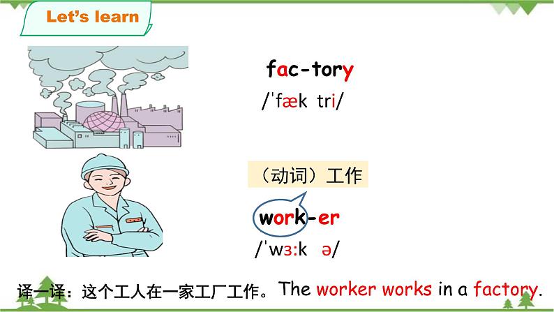 人教版（PEP）小学英语六年级上册 Unit 5 What does he do PA Let's learn 同步课件+教案+同步练习07