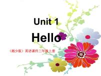 湘少版三年级上册Unit 1 Hello！图片ppt课件