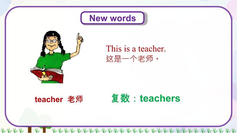 三年级上册英语课件+教案-Unit 1 Lesson 2 Boy,Girl and Teacher 冀教版（三起）06