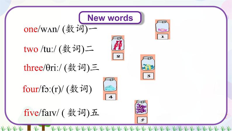 三年级上册英语课件+教案-Unit 1 Lesson 4 Numbers 1-5 冀教版（三起）04