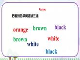 三年级上册英语课件+教案-Unit 2 Lesson 11 Orange,Brown ,White, Black 冀教版（三起）