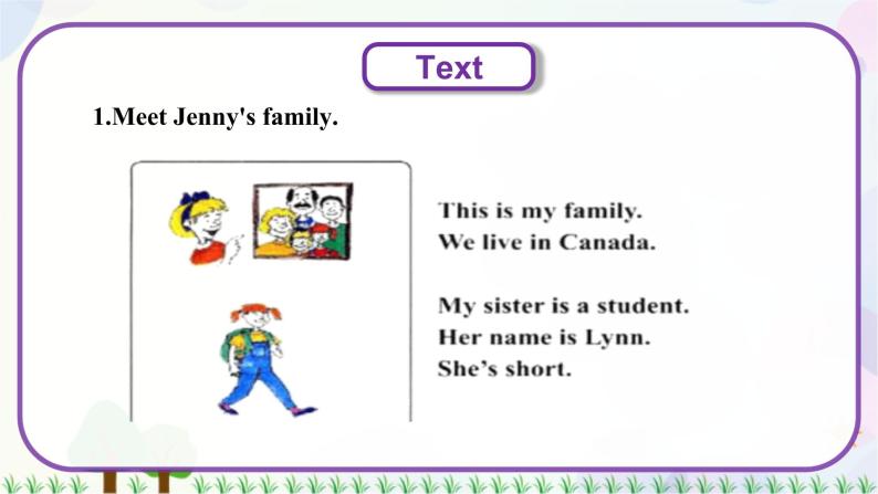 三年级上册英语课件+教案-Unit 4 Lesson 21 Jenny’s Family 冀教版（三起）07