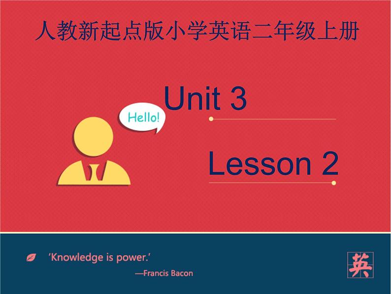 人教新起点英语二年级上Unit3 lesson2《My Friends》课件01