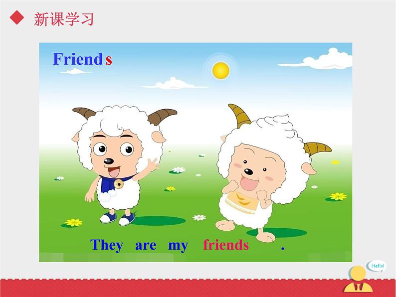 人教新起点英语二年级上Unit3 lesson1《My Friends》课件07