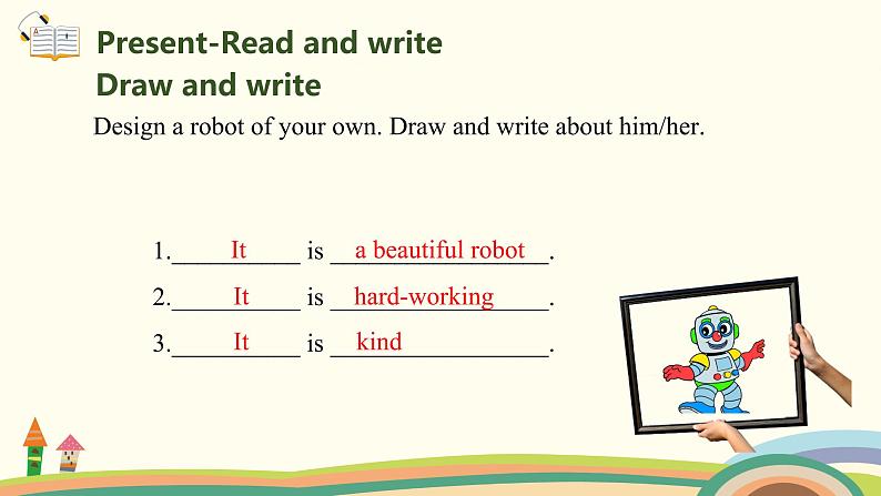 6 .五英人上 Unit1-partB-Read and write& Let’s check&Let’s wrap it up精品PPT课件04