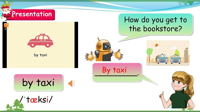 【人教PEP版】英语六年级上册 Unit 2 Ways to go to school PA Let's learn  (公开课） 优质课件+教案+练习+动画素材07