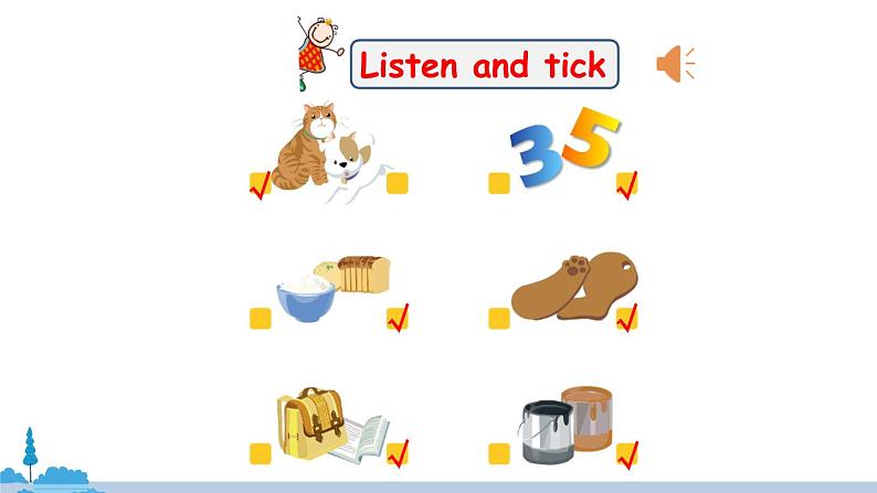 人教版英语三年级上册 Recycle 2  第2课时 PPT课件+音频素材03