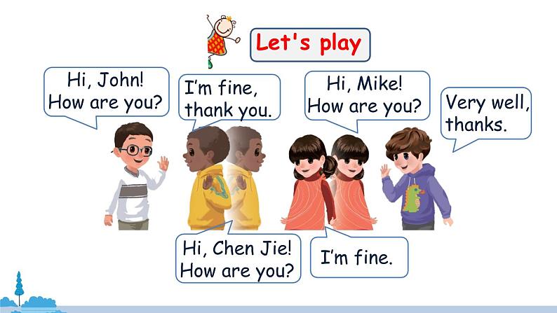 人教版英语三年级上册 Recycle 1  第1课时 PPT课件+音频素材03