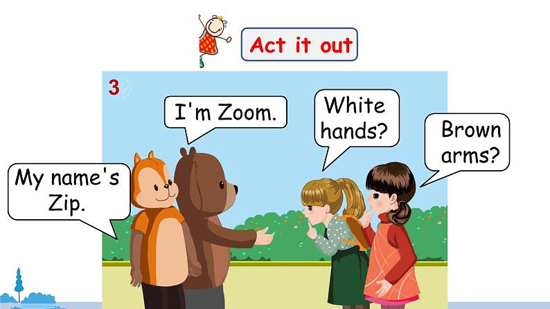 人教版英语三年级上册 Recycle 1  第1课时 PPT课件+音频素材07