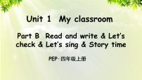 英语人教版 (PEP)Unit 1 My classroom Part B教案配套ppt课件