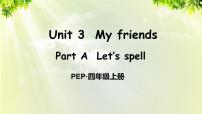 小学英语人教版 (PEP)四年级上册Unit 3 My friends Part A图片课件ppt