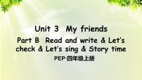 人教版 (PEP)四年级上册Unit 3 My friends Part B备课ppt课件