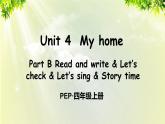 人教版四年级英语上册 Unit 4 Part B 第6课时 课件