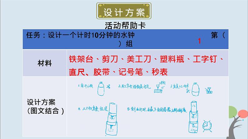 教科版五年级上册3.3《我们的水钟》课件+教案+素材04