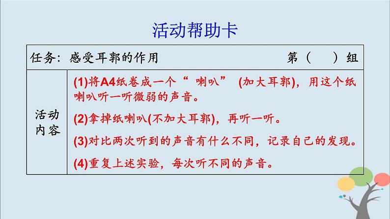 教科版四年级上册1.4《我们是怎样听到声音的》课件+教案+素材07