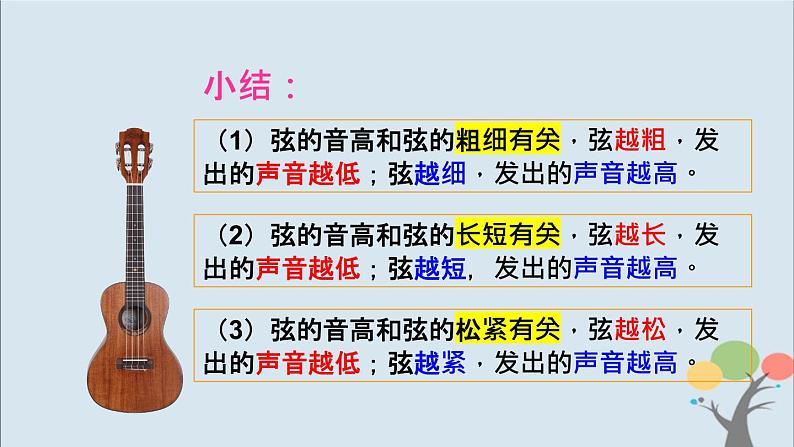 教科版四年级上册1.7《让弦发出高低不同的声音》课件+教案+素材08