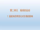 小学科学教科版六年级上册第二单元第7课《昼夜和四季变化对生物的影响》课件（2021版）