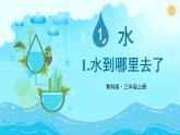 教科版科学三年级上册第一单元 第1课 水到哪里去了课件+教案+素材