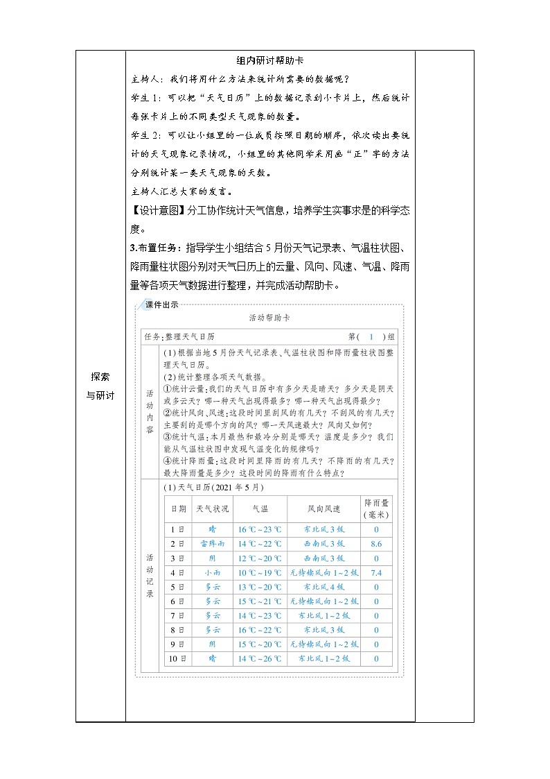 教科版科学三年级上册第三单元 第7课 整理我们的天气日历 课件+教案+素材02