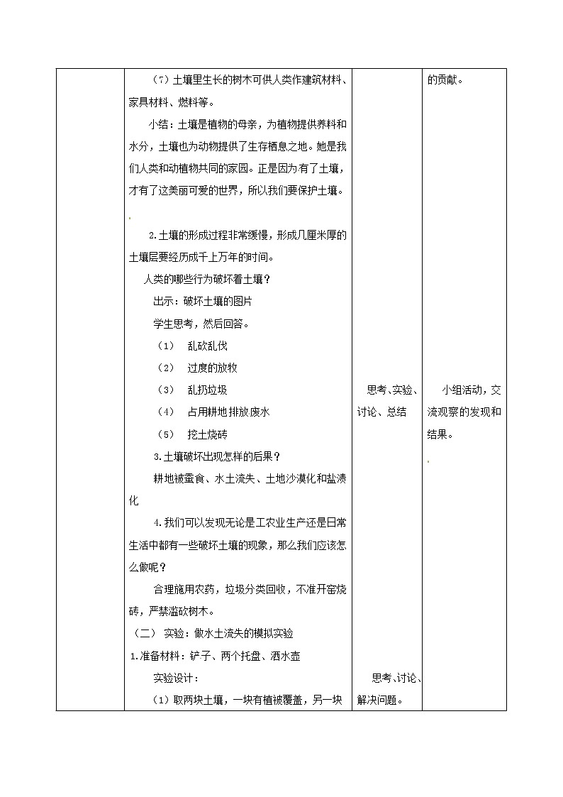 苏科版三上科学2.7《保护土壤》课件+教案+同步练习（含答案）02