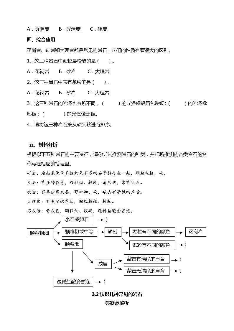 3.2认识几种常见的岩石  课件（24张PPT）+教案+练习+素材02