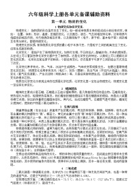 小学科学苏教版六年级上册教师备课参考（全册各单元辅助资料）（2021新版）教案