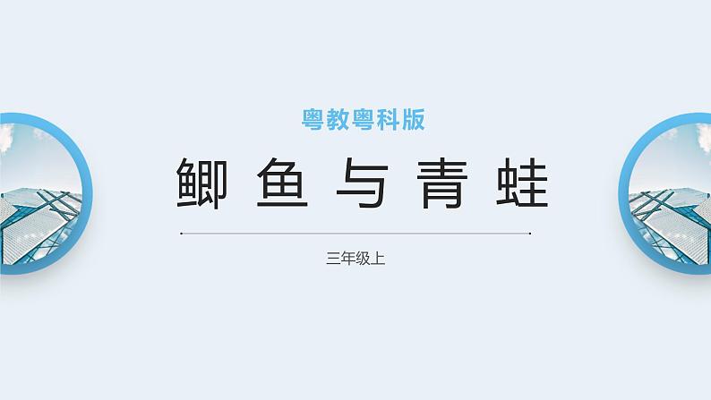 粤教粤科版三上科学 1.1《鲫鱼与青蛙》课件01