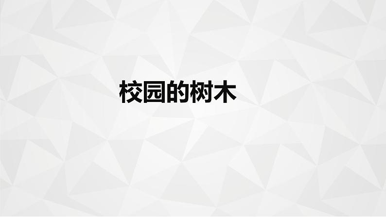 教科版 三年级上科学-1.2校园的树木 课件（15张PPT）第1页