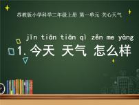 科学二年级上册1 今天天气怎么样授课ppt课件