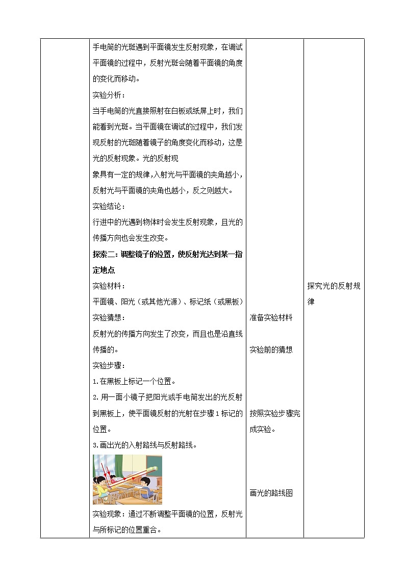 教科版五年级上册科学1.6《光的反射现象》课件+教案+实验视频03