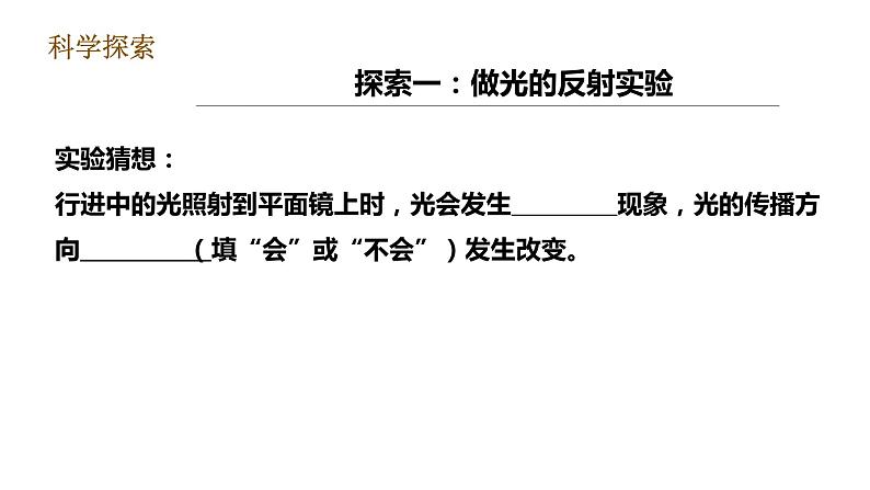 教科版五年级上册科学1.6《光的反射现象》课件+教案+实验视频06