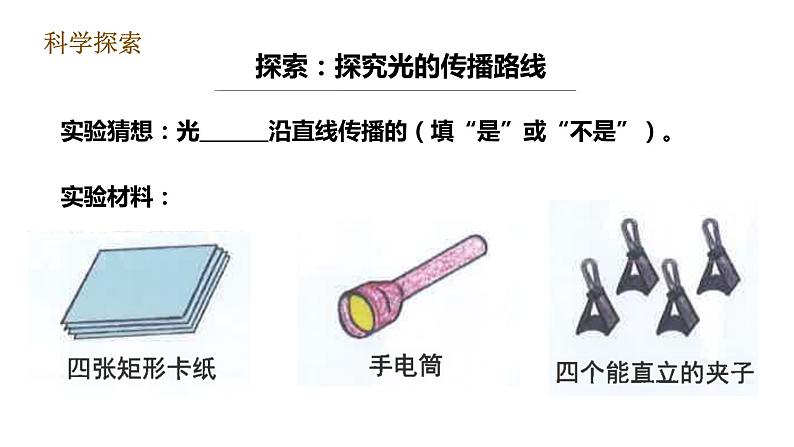 教科版五年级上册科学1.2《光是怎样传播的》课件+教案+实验视频04