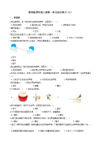 小学教科版 (2017)声音综合与测试课时作业