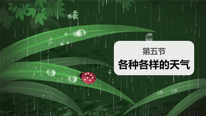 教科版 二年级上册科学-第五节 各种各样的天气 （课件+视频素材）01