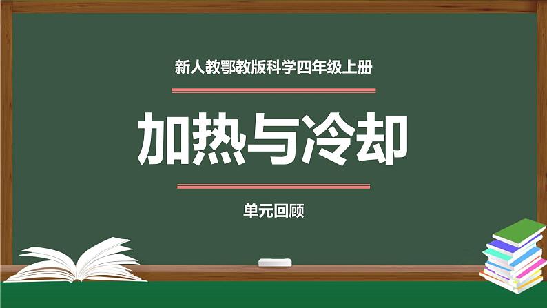 新人教鄂教版科学四上：第三单元 加热与冷却 单元回顾PPT课件+内嵌视频01