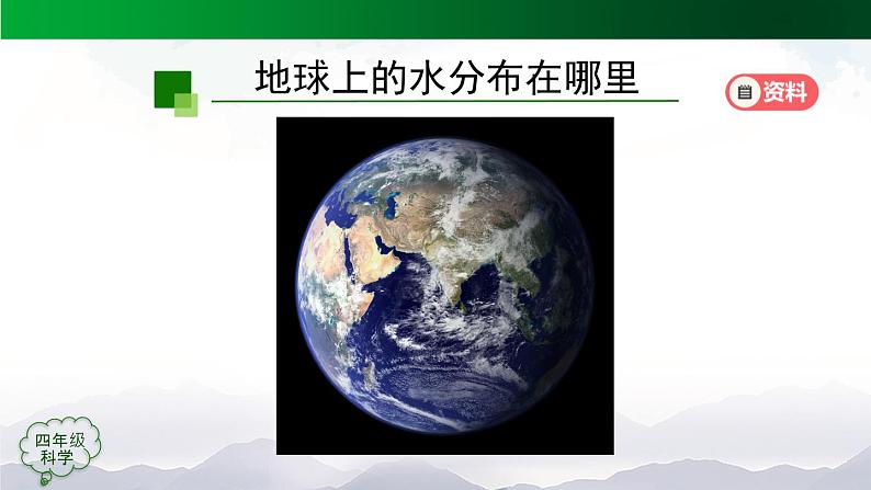 新人教鄂教版科学四上：4.10 水的分布 PPT课件+内嵌视频03