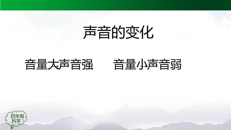 新人教鄂教版科学四上：5.15 声音的变化（第1课时）PPT课件+内嵌视频+教学设计+练习+任务单07