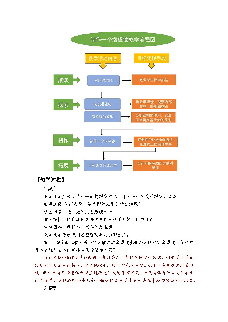 《制作一个潜望镜》教学设计第2页