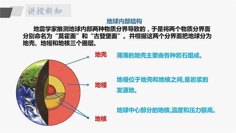 苏教版五年级上册 3.11《地球的内部》课件+教案+同步练习08