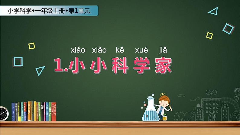 苏教版 (2017)  科学一年级上册  1.小小科学家 课件01
