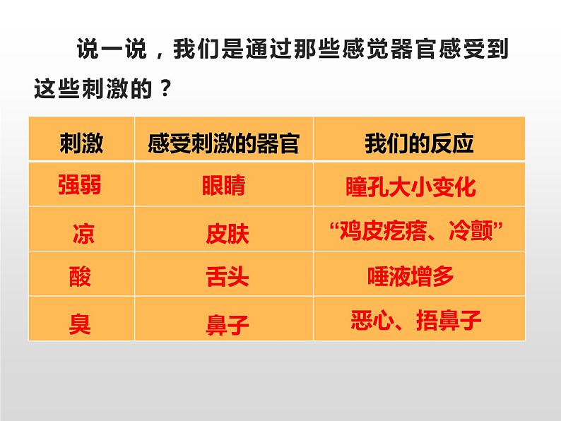 湘科版科学五年级上册 1.1人体对刺激的反应（课件）07