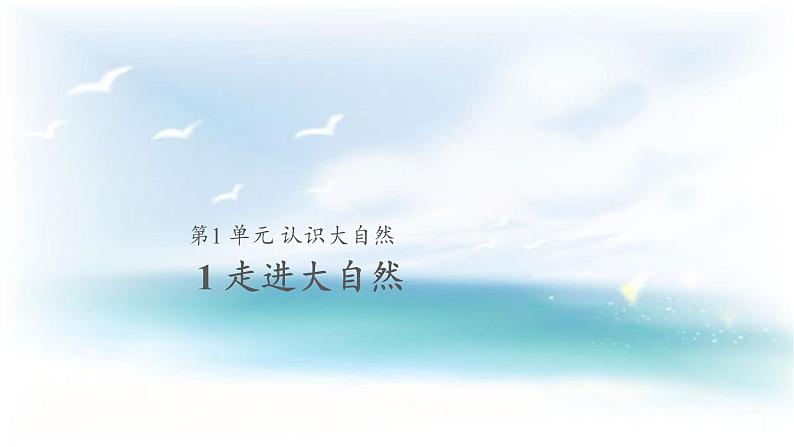 粤教版一年级上册科学1.1 走进大自然资源包（教案+课件+4份视频）01